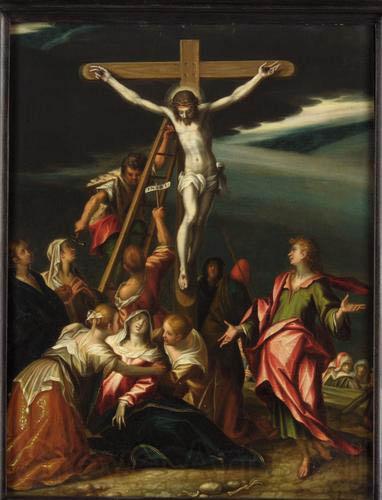 Hans von Aachen Kreuzigung Christi Norge oil painting art
